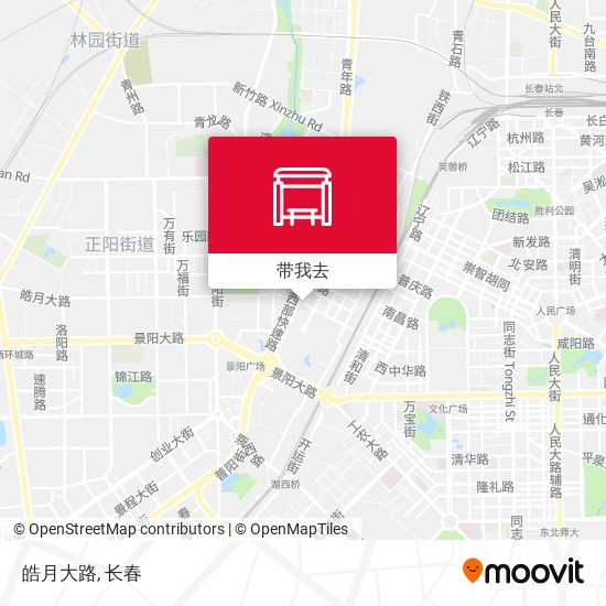 皓月大路地图