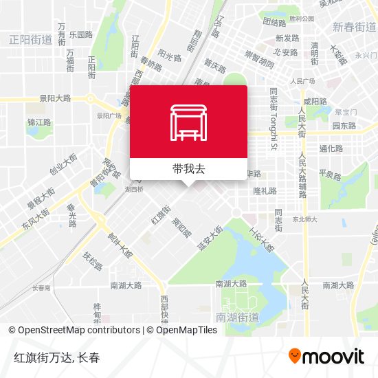 红旗街万达地图