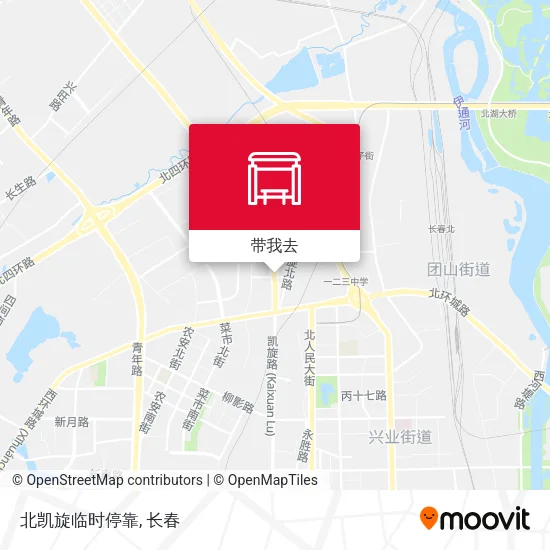北凯旋临时停靠地图