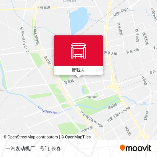 一汽发动机厂二号门地图