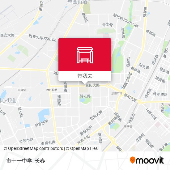 市十一中学地图