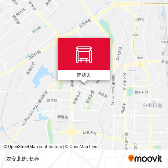 农安北街地图