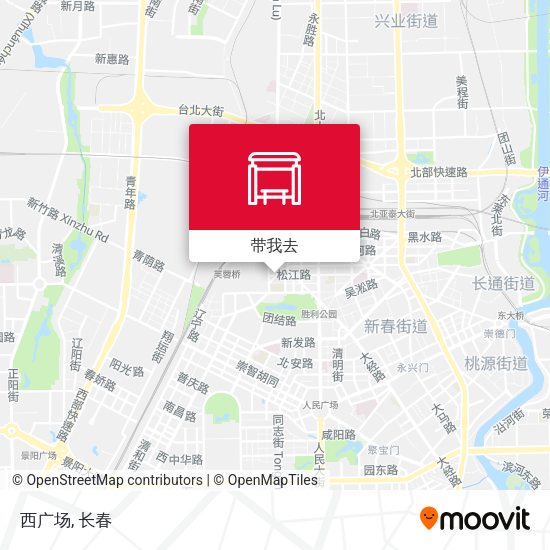 西广场地图