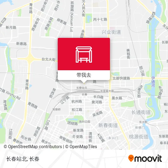 长春站北地图