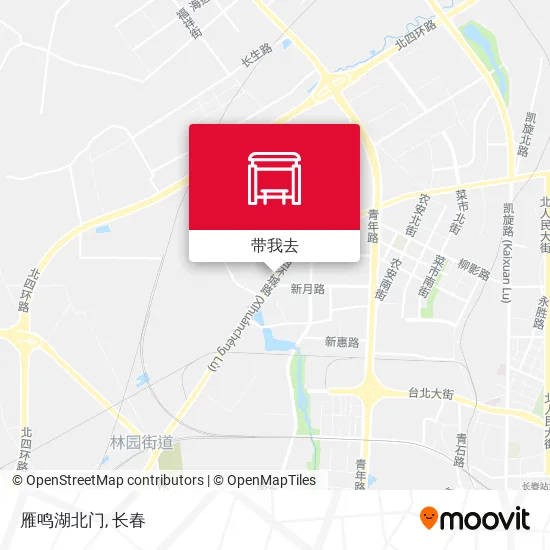 雁鸣湖北门地图