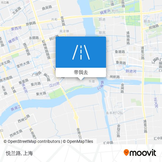 悦兰路地图