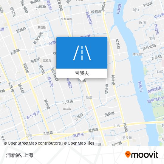浦新路地图