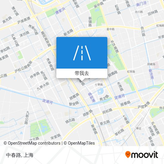 中春路地图
