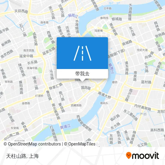 天柱山路地图