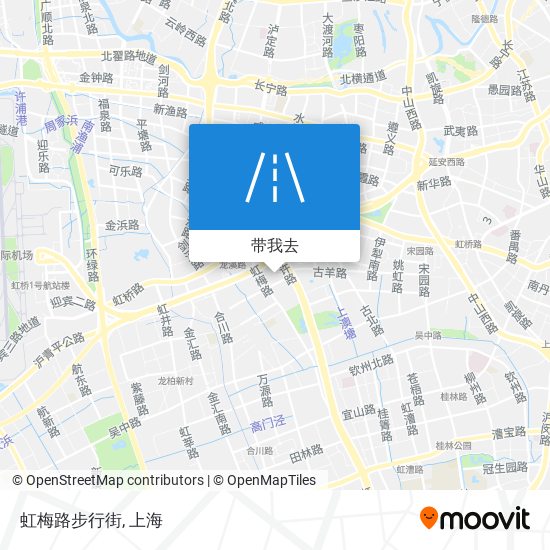 虹梅路步行街地图