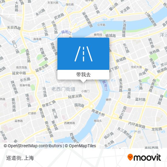 巡道街地图