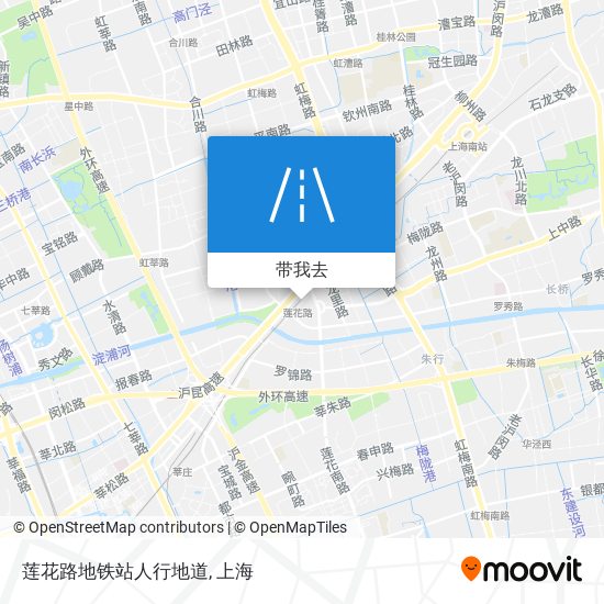 莲花路地铁站人行地道地图