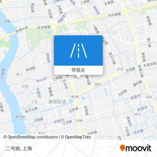 二号路地图