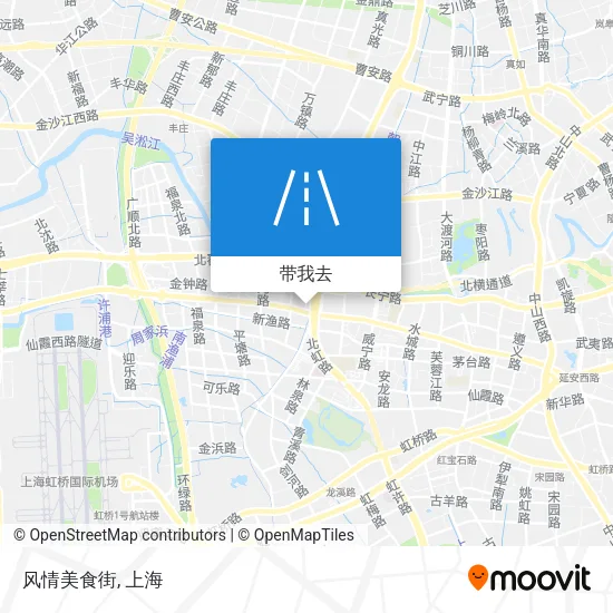 风情美食街地图