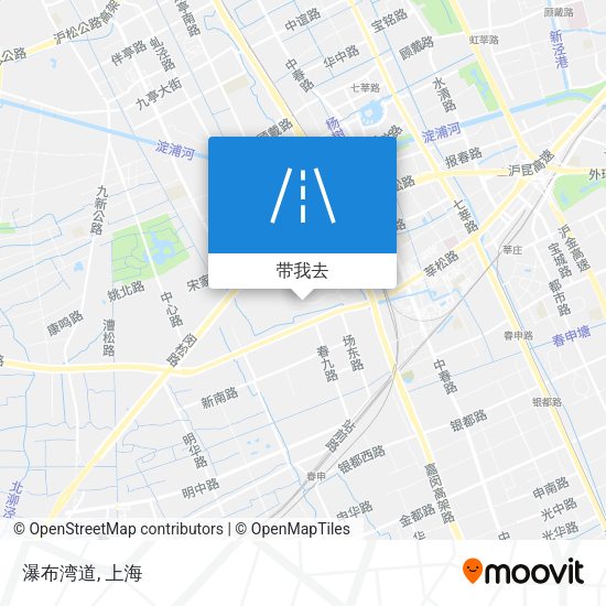 瀑布湾道地图