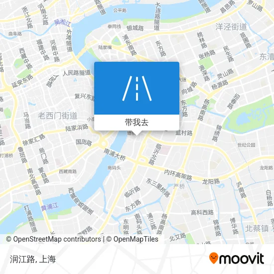 润江路地图