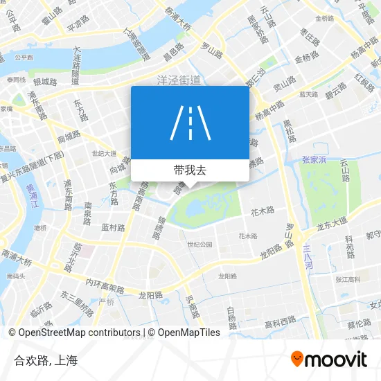 合欢路地图