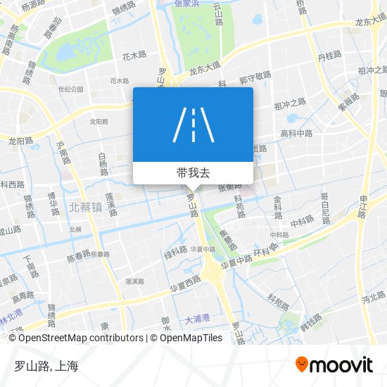 罗山路地图