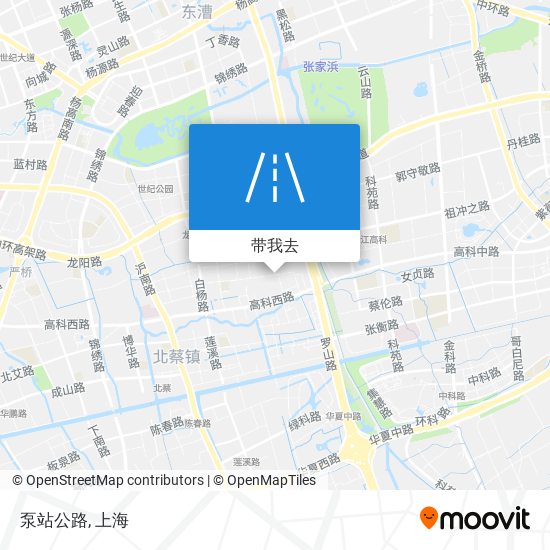 泵站公路地图