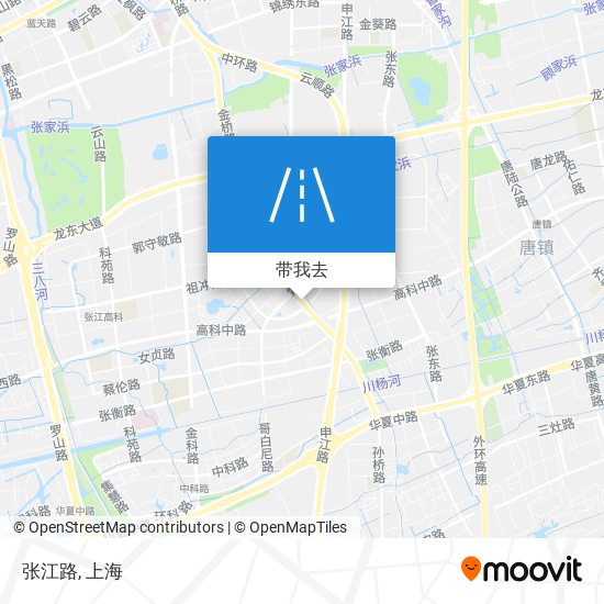 张江路地图