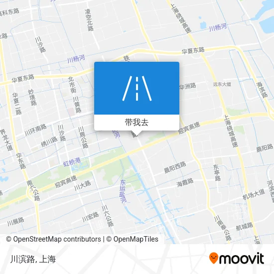 川滨路地图