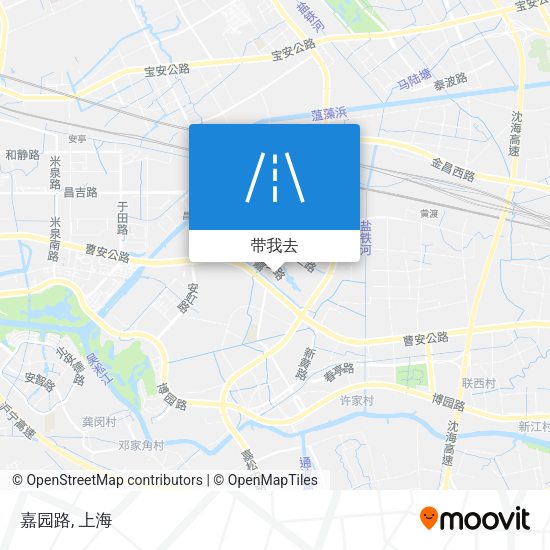 嘉园路地图