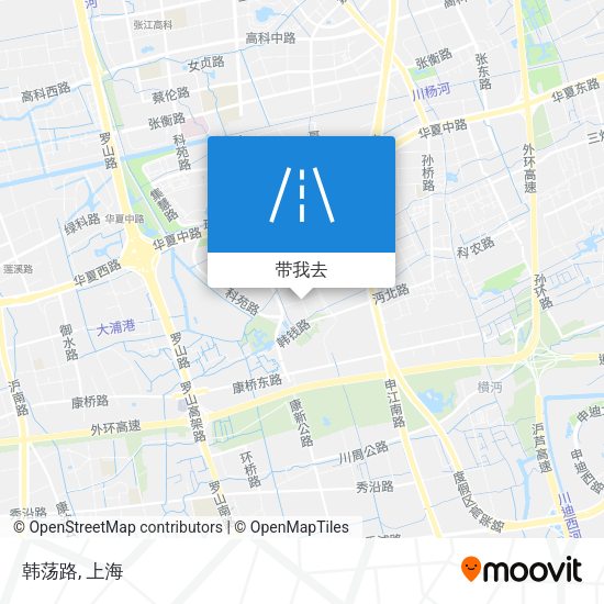 韩荡路地图