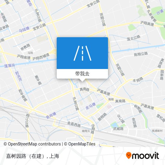 嘉树园路（在建）地图