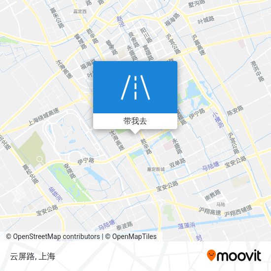 云屏路地图