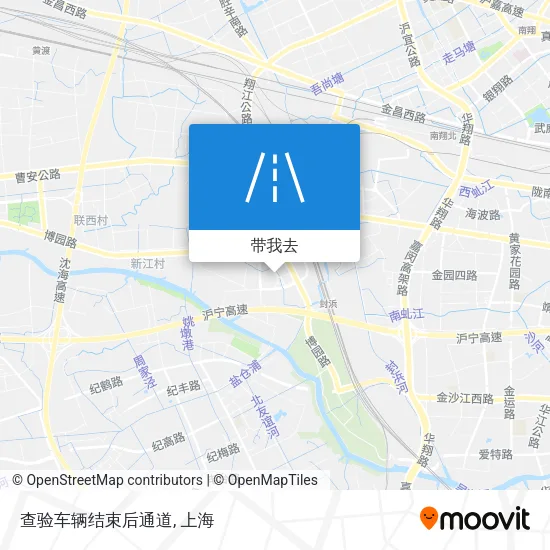 查验车辆结束后通道地图
