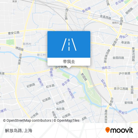 解放岛路地图