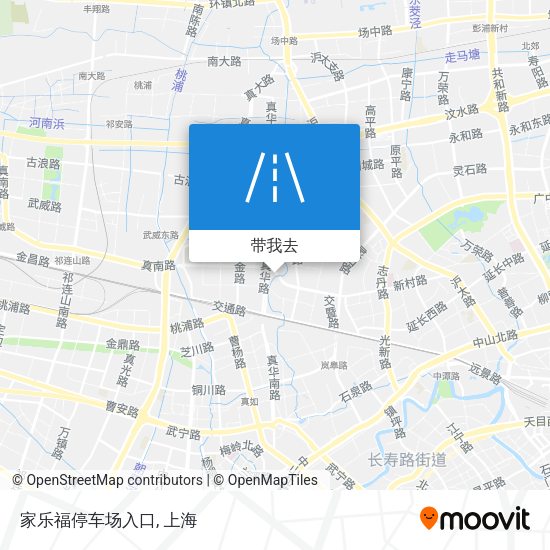 家乐福停车场入口地图