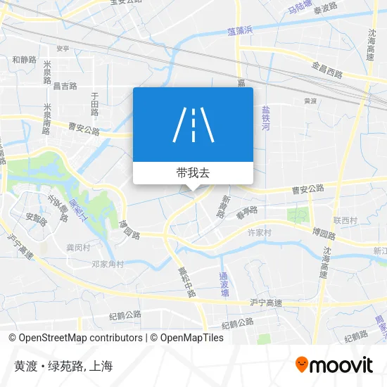 黄渡 • 绿苑路地图
