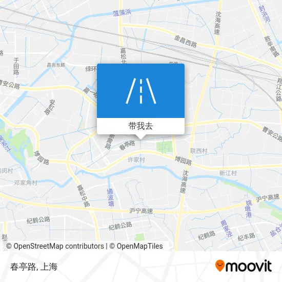 春亭路地图