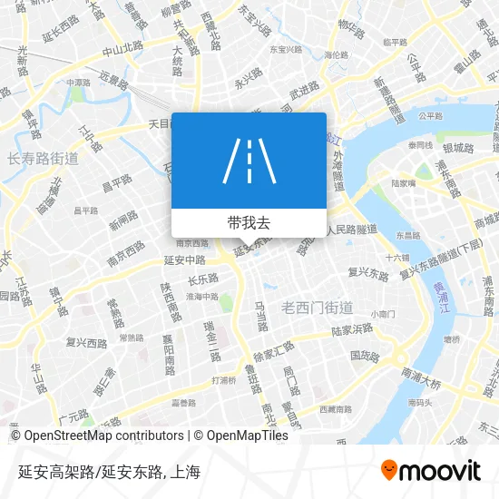 延安高架路/延安东路地图