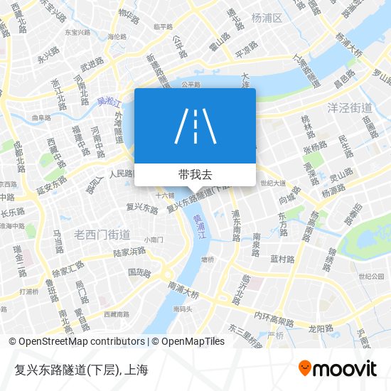 复兴东路隧道(下层)地图