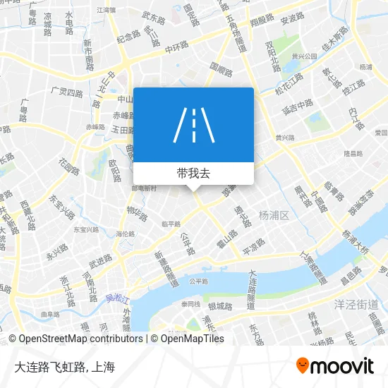 大连路飞虹路地图