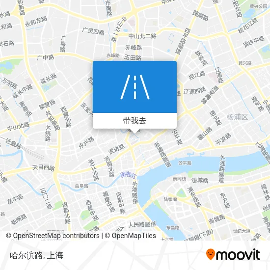 哈尔滨路地图