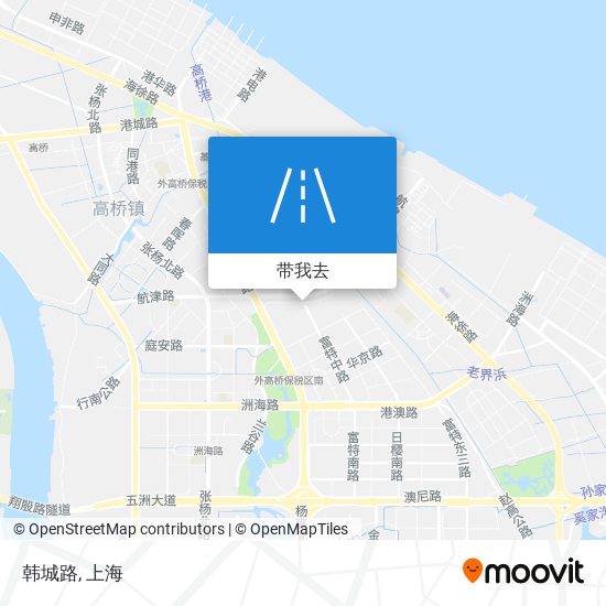 韩城路地图
