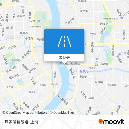 周家嘴路隧道地图