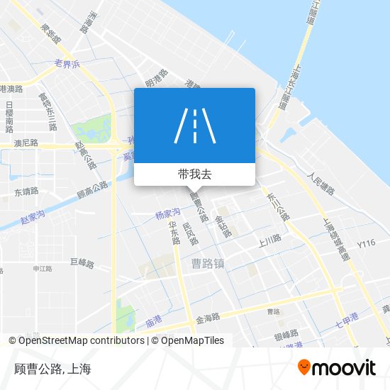 顾曹公路地图