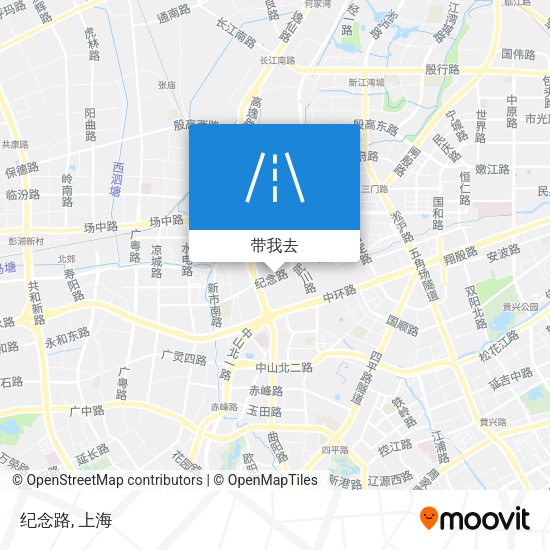 纪念路地图