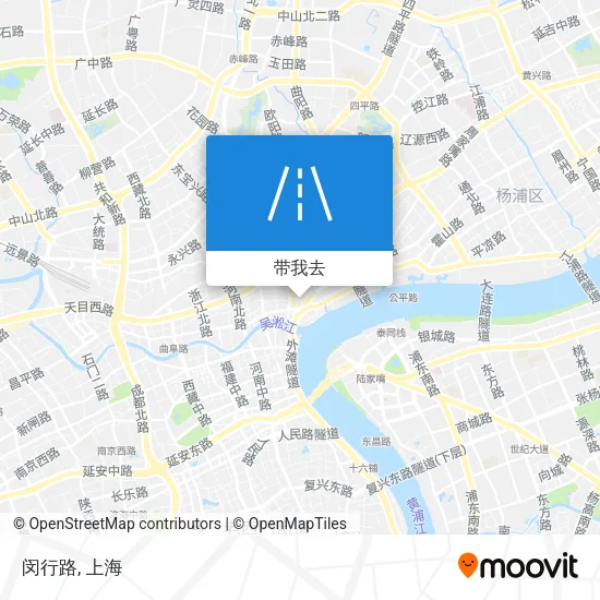 闵行路地图