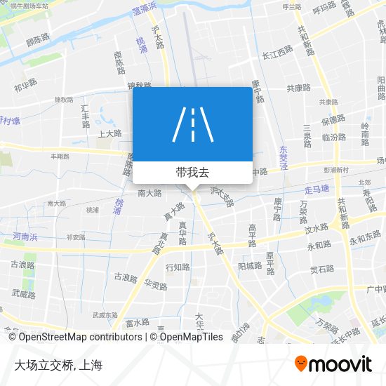 大场立交桥地图
