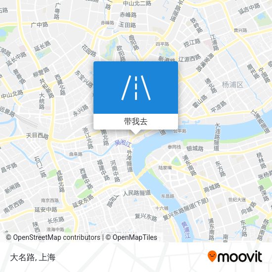 大名路地图