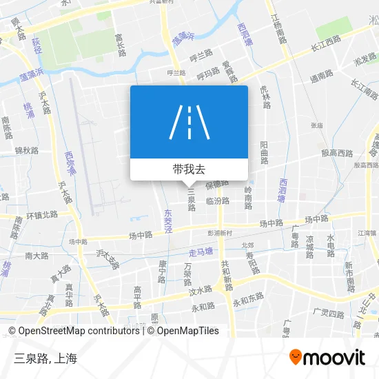 三泉路地图