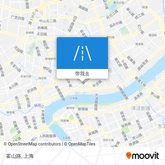 霍山路地图