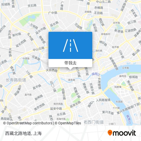 西藏北路地道地图