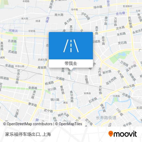 家乐福停车场出口地图