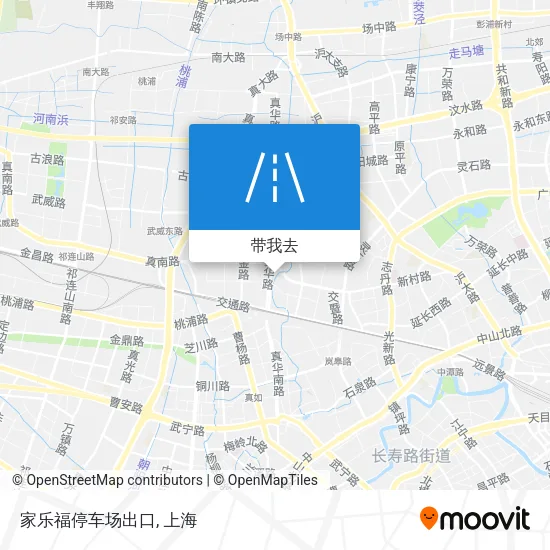 家乐福停车场出口地图